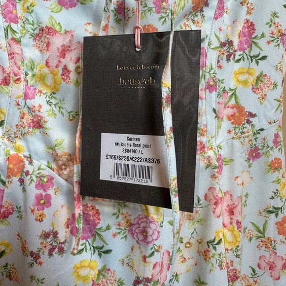 CARMEN Bustier Sundress – Pale Blue Meadow Print – Size L – NWT - Picture 5 of 7